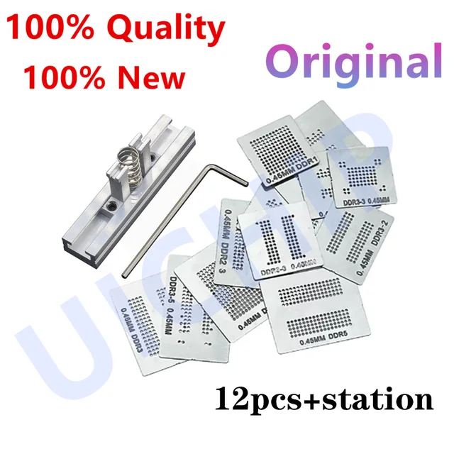 Bezpośrednie wzornik BGA ciepła DDR1 DDR2 DDR3 DDR5 DR2-3 DDR3-2 GDDR5 zestaw do reballingu BGA stacja lutownicza stacja lutownicza