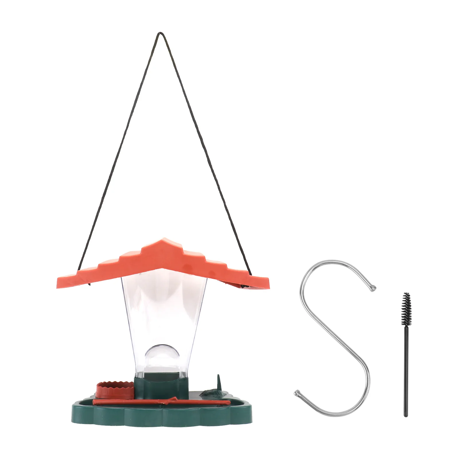 

Plastic Hanging Bird Feeder Outdoor Reusable Garden Backyard Decoration Attract Birds Eco Friendly Feeding Tool for Wild