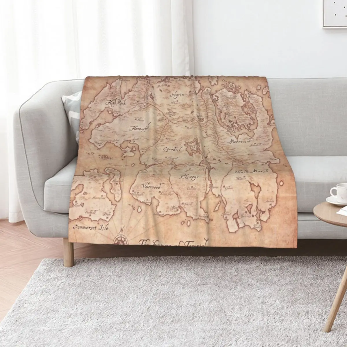 

Tamriel Throw Blanket Personalized Gift Decoratives Sofa Plaid Blankets