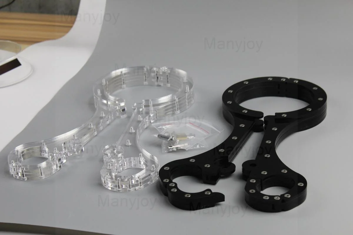 Luxury Clear Crystal Pillory Cangue Collar Neck Ring Oval Handcuffs Wrist Restraint Lock Bondage Yoke Sex Toy for Men Women