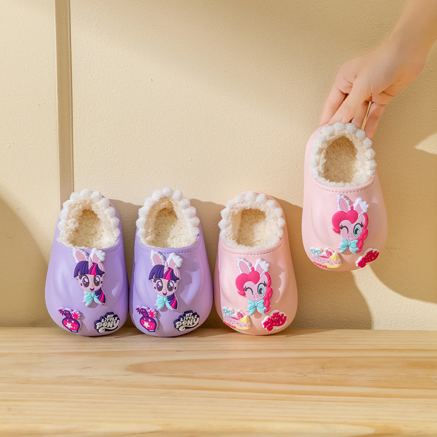 

My Little Pony Twilight Sparkle cotton tow creative high-value secondary peripheral girls autumn and winter non-slip warm shoes