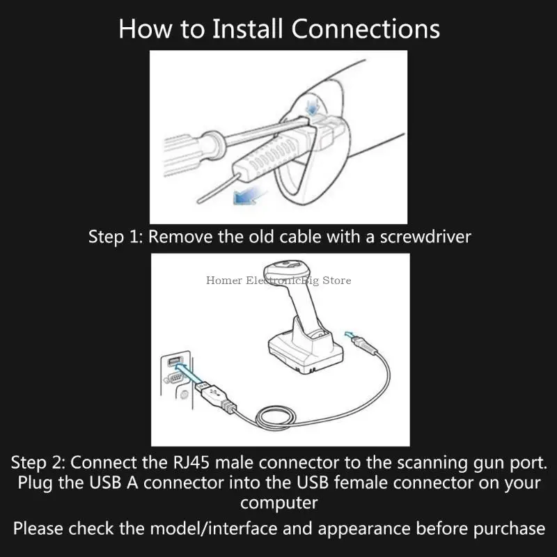 

2M USB Cable For Honeywell 1200G 1202G 1250G 1250GAP 1300G 1400G 1500G 1900GHD