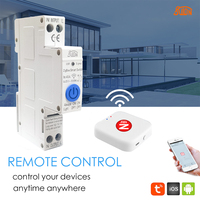 ZigBee Din Rail Circuit Breaker Smart Timer Switch Relay Remote Control By Tuya With Smart Home Voice Alexa Google Home 1P