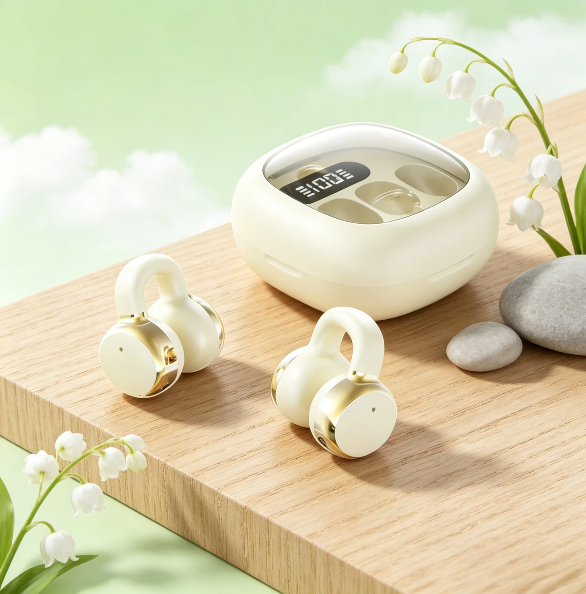 Wireless Earbuds Bluetooth Headphones Professional Bluetooth Headsets Feature Adjustable Headbands for Customized Ergonomic Fits