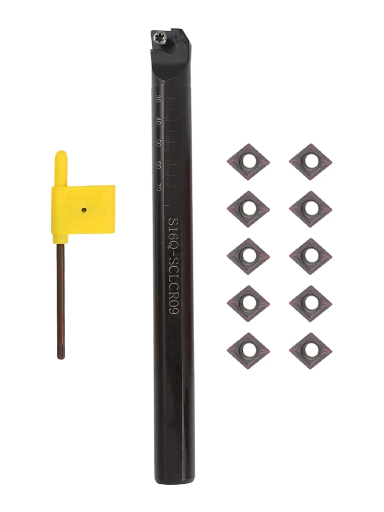 Practical Replacement Accessory Comfortable Turning Tool 10Pc CCMT09T304 Insert Boring Bar for lathe Holder Practical