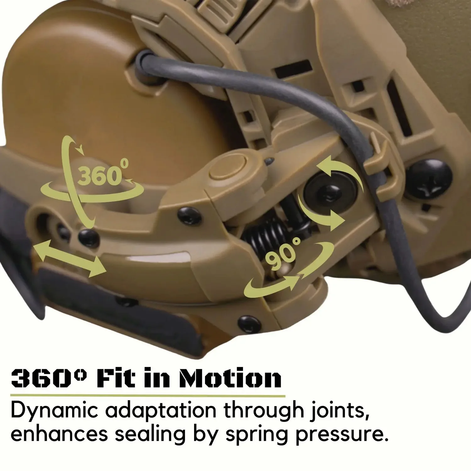 PELTOR ComTac Adaptador de riel para casco Ops Core Team Wendy MLOK - imagen 5
