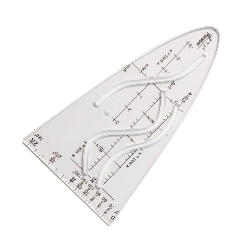 

Parabolic Stencil Parabolic Template Parabola Ruler Drawing Parabolic Template Measuring Tool Draft Ruler for Students