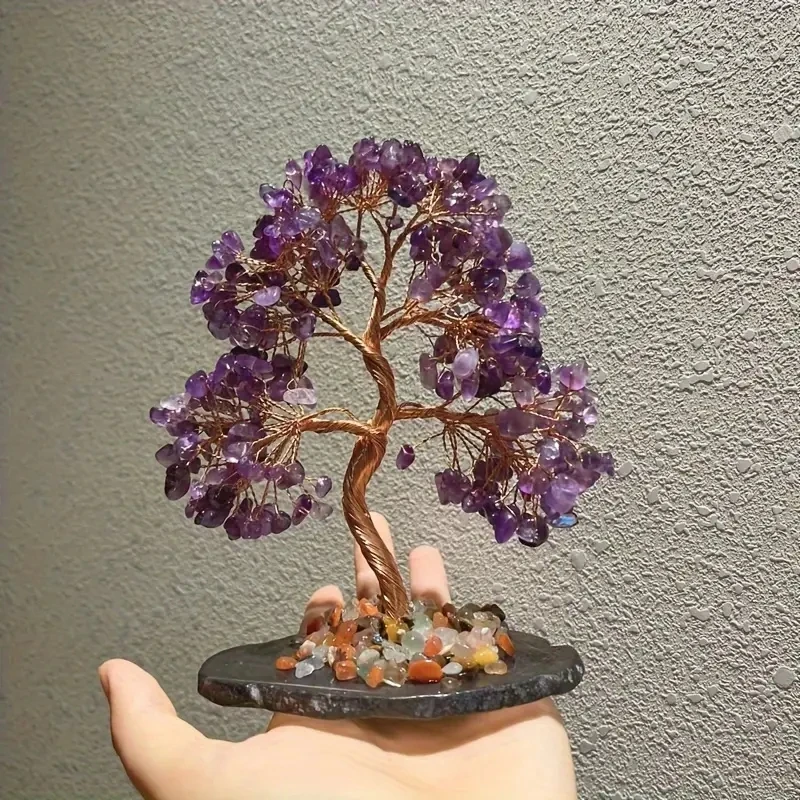 Natural Amethyst Wealth Tree, Suitable For Home Decoration Meditation Gifts, Fine Crystal Decorations