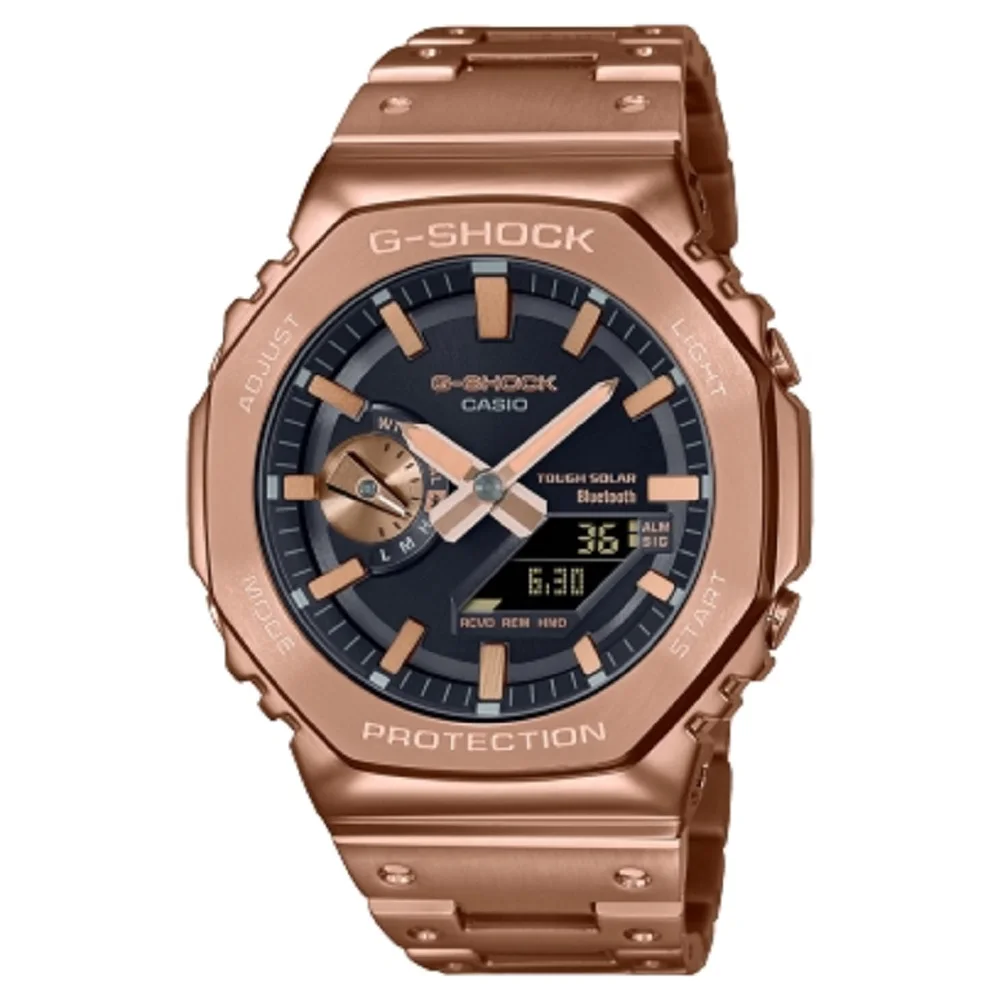 Casio GM-B2100 series watch all-metal gold men's watch multi-functional fashion waterproof G-SHOCK luxury couple watch