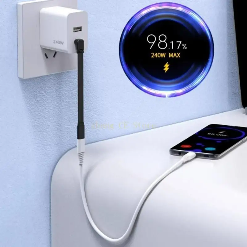 M5TD 480Mbps USB C to USB C Extension Cord Power Cable Line for Laptops and Tablets