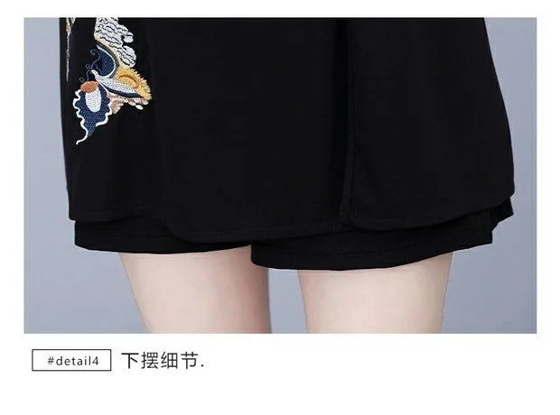 Frauen Anzug Chinesischen Stil Kleidung Zwei Stück Sets 2025, Sommer Neue Crop Top Und Shorts Retro Cheongsam Outfits Passenden für Frauen – Detail 26