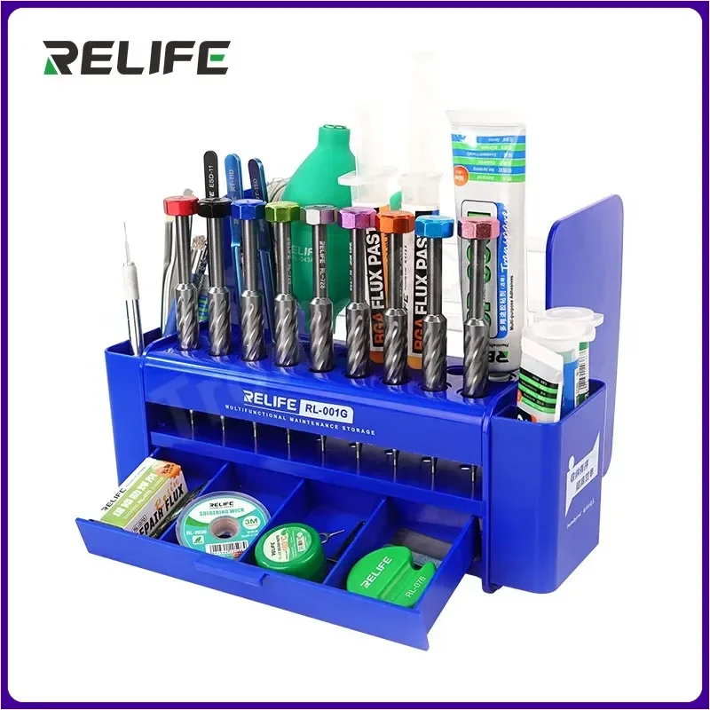 RELIFE RL-001G Multifunction Storage Box Large Capacity Strong Durable Mobile Phone Maintenance Parts Collection Tool Repair