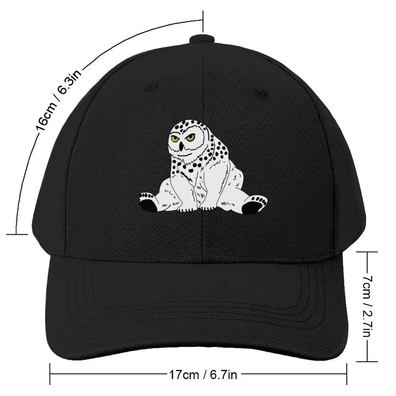 Snowy Owlbear-Funny Baseball Cap Sports Cap derby hat Hats For Women Men's