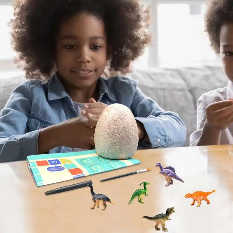 12 Unique Dinosaur Excavation Egg Preschool Educational Archaeology Paleontology Science Toy Digging Dino Egg Kit Toys For Kids