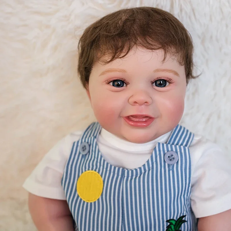 Muñeca de bebé Reborn de 50CM para recién nacido, niño completo de silicona realista, tacto suave Real, arte hecho a mano de alta calidad