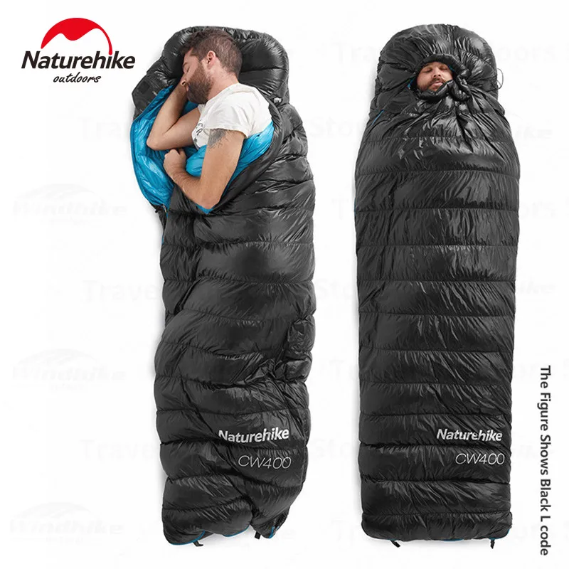 Imagem -06 - Naturehike Duck Down Hooded Dormiring Bolsa Impermeável Ultraleve Único Bolsa Camping Bolsa Inverno Cw400 750fp