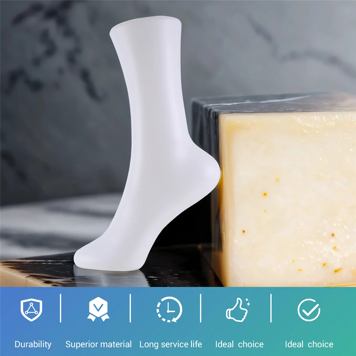 ABQR Female Legs Feet Foot Mannequin Sock Display Mold Short Stocking, Female