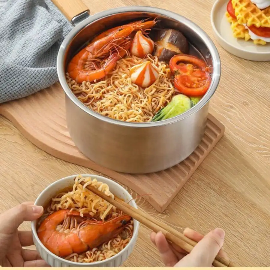 Stainless Steel Deep Frying Pot Mini Small Frying Pan With Lid And Frying Basket Multifunctional Household Kitchen Cookware Baby Food Milk Pot Portable Deep Fryer Pot For Home Cooking sh260321141627432457714