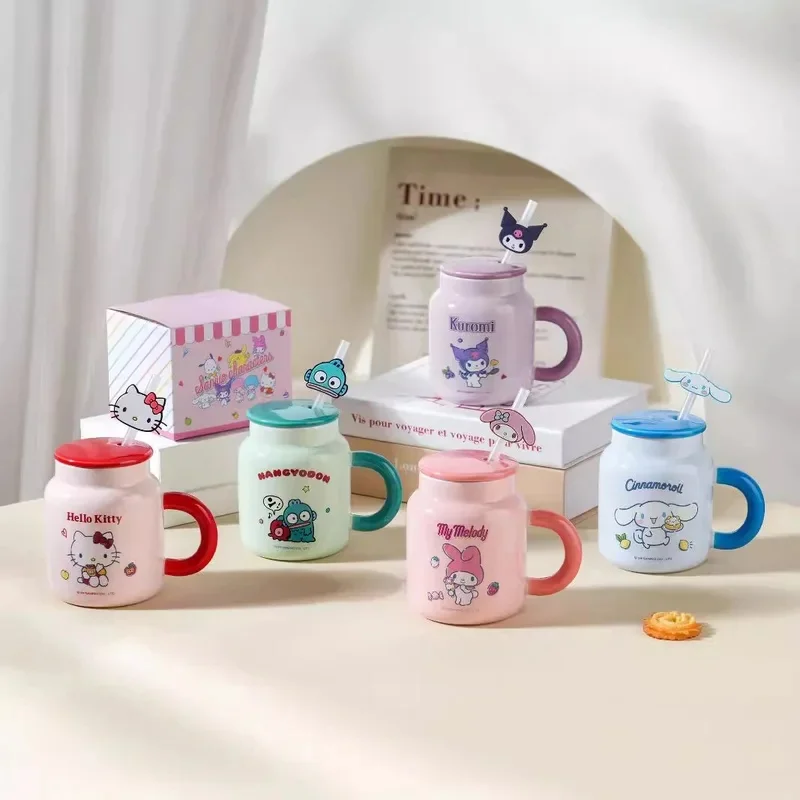 Mug en céramique Hello Kitty Zootopia, bouteille d'eau pour couple, mug pour le petit-déjeuner, outil de cuisine et de camping, cadeau pour fête d'anniversaire