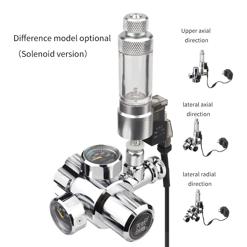 Imagem -03 - Aquário Co2 Regulador Kit Solenóide Magnético Co2 Sistema de Controle de Reação Válvula de Retenção Bolha Contador Faça Você Mesmo 2023