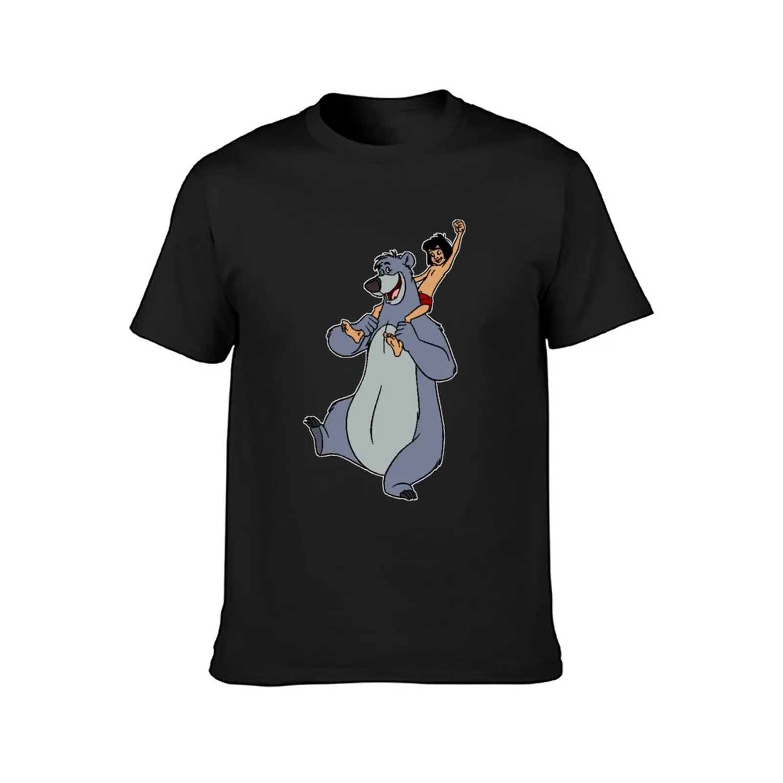 Baloo & Mowgli T-Shirt anime summer tops quick drying oversized t shirt men