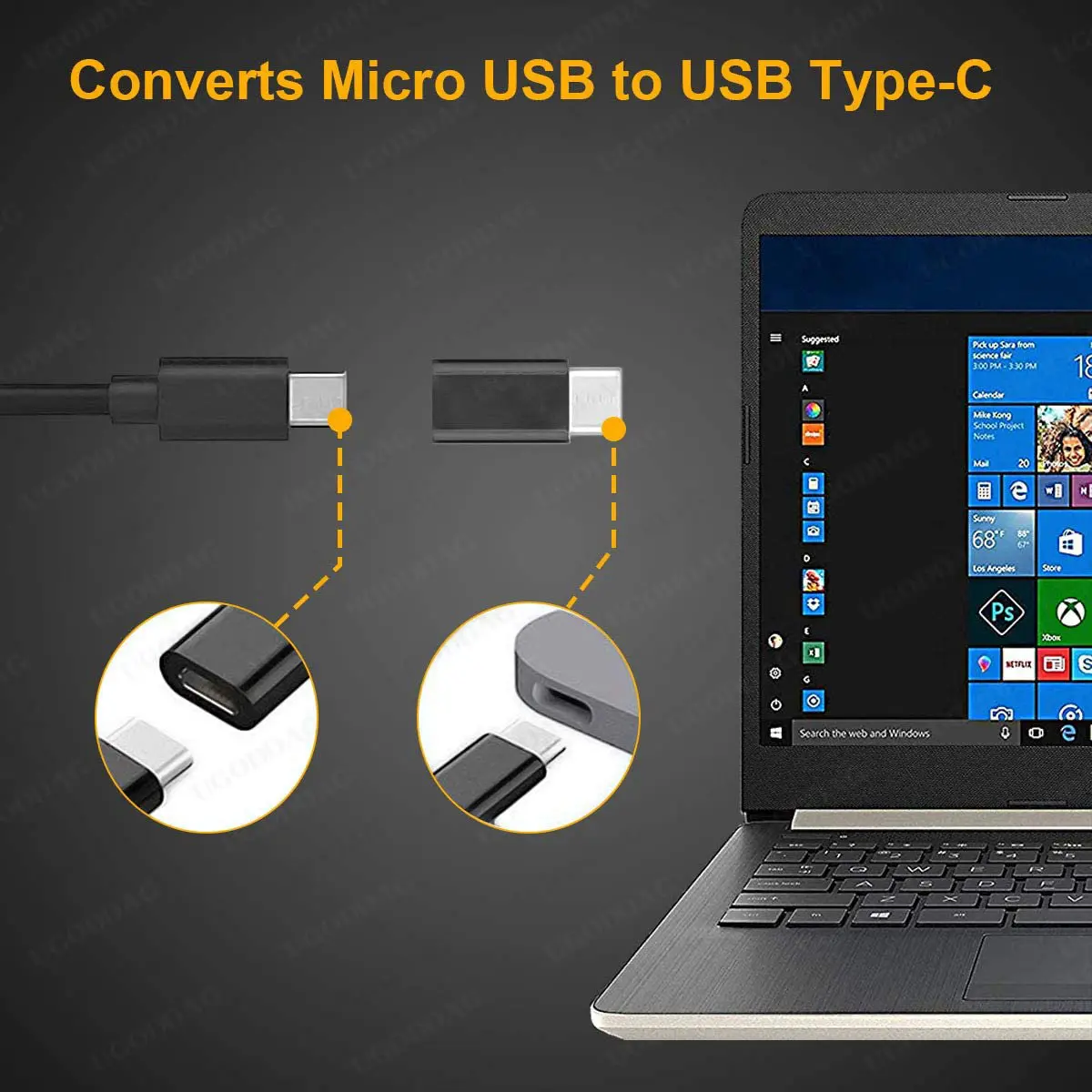 Universele Usb 3.1 Type-C Connector Naar Micro Usb Male Naar Vrouwelijke Converter Mini Draagbare USB-C Data Adapter Type C Apparaat Android