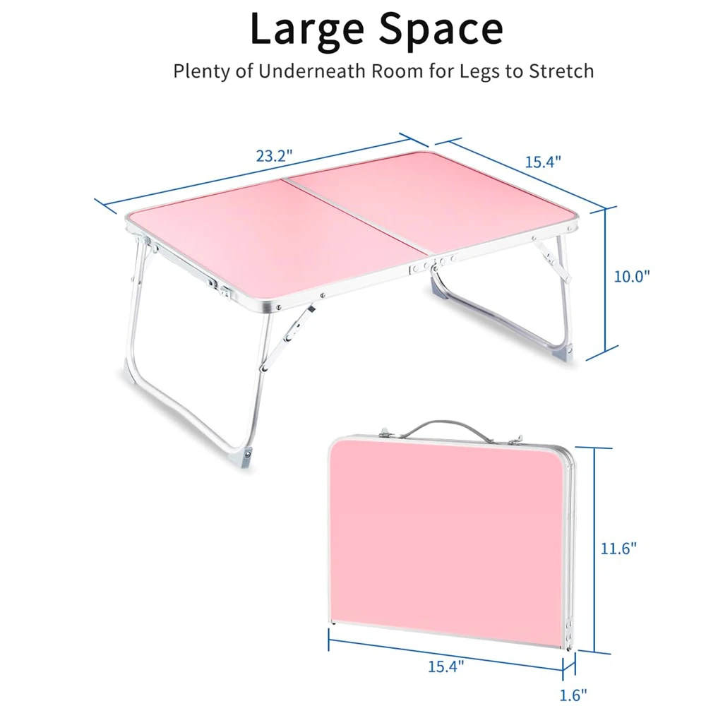 Folding Laptop Desk, Portable Foldable Camping Table, Mini Folding Computer Desk, Bedroom Lap Reading Desk, Outdoor Camping Desk