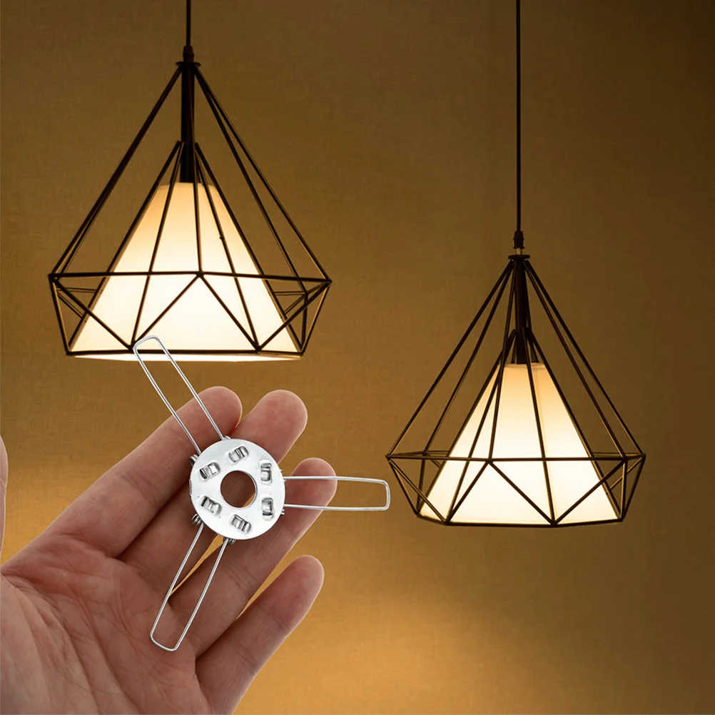 

24Pcs 3-Fork Lampshade Spring Clip Holder for DIY Pendant Lamps Fixing Clips for Light Fixtures Decor Accessories 140Mm