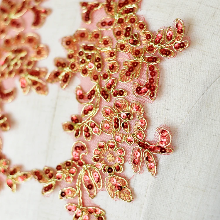 10 Teile/los Multicolor Auto Knochen Blume Spitze Patch Hochzeit Kleid Kleidung Zubehör Kopfschmuck DIY Material – Detail 5