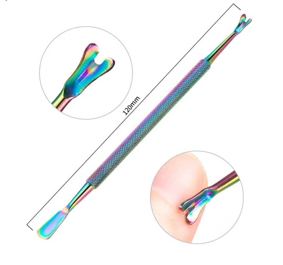 20 Sätze Nagels tahl Push 11 teile/satz Magic Steel Push Nagel feile zum Entfernen abgestorbener Haut Push Nagel entferner Nagel entferner Hobel Edelstahl