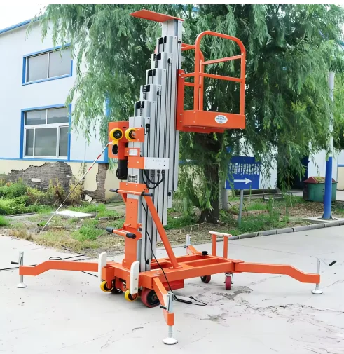Customized Hydraulic Lift Lifting Working Platform Aerial Work Platform Self-Propelled Mast Lifts For Window Cleaning