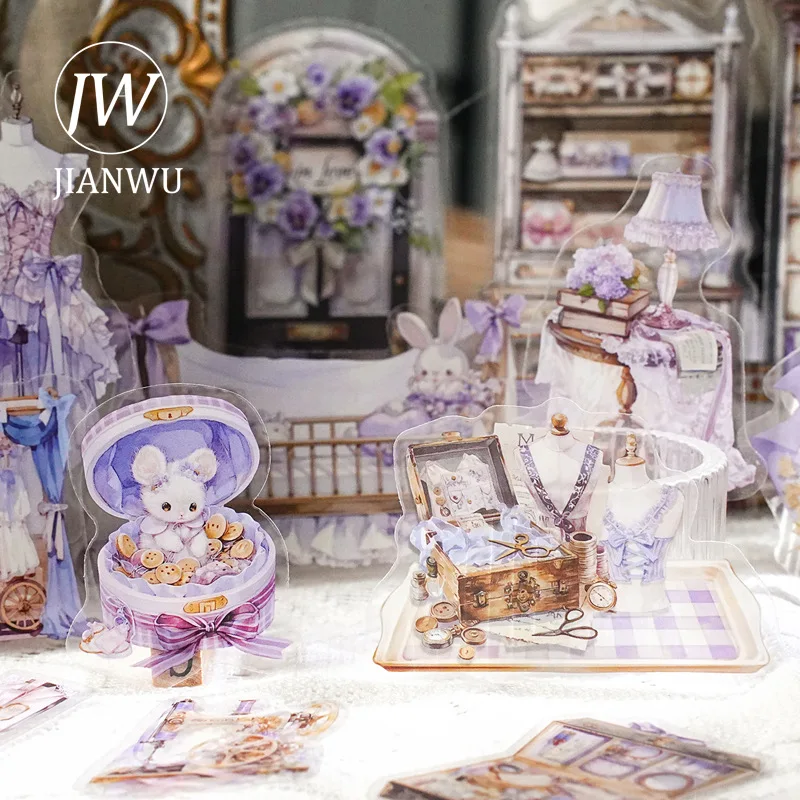

JIANWU Leisure Fun Series, винтажная книга с растениями и цветами, кофейный пейзаж, материал, коллаж, наклейка для домашних животных, креативный журнал, канцелярские принадлежности