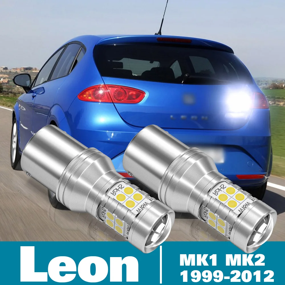 

2pcs LED Reverse Light For Seat Leon 1 MK1 1M 2 MK2 1P Accessories 1999-2012 2006 2007 2008 2009 2010 2011 Backup Back up Lamp