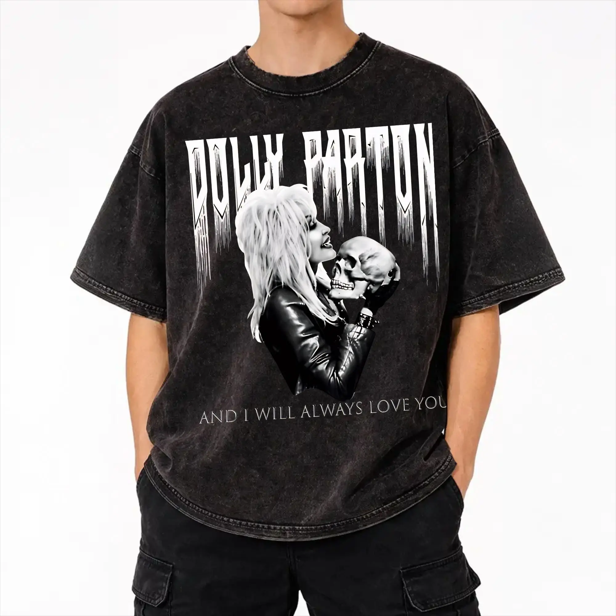 Summer RIP Dolly Parton Washed T Shirts Merch Oversize T-Shirt  Men Women Tees