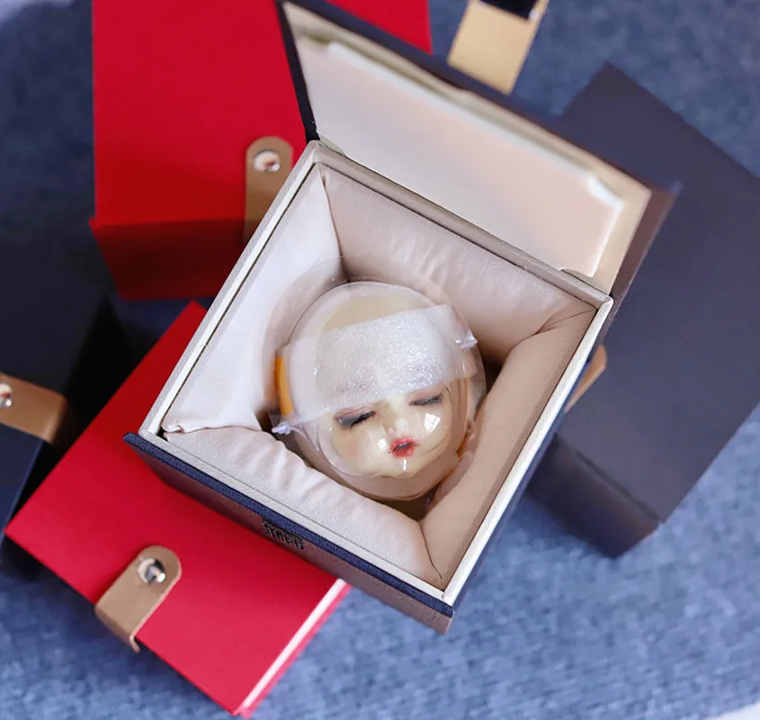 

BJD doll single head homemade storage suitable for1/31/41/61/8 Uncle size send makeup box send makeup box anti-seismic send mask