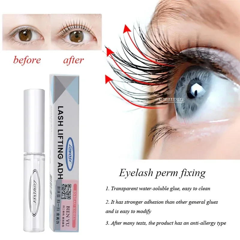 Hot 1 Korean Curling Eyelashes Special Glue Thick Eyelashes Liquid Transparent Glue Fixed Perm Pestanas Adhesive Lomansa Liflash