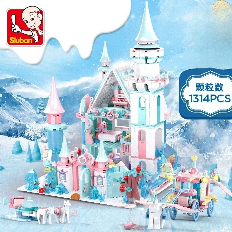 

Набор для сборки Замка Принцессы 1314 деталей: Волшебный Дворец Королевской Семьи, Конструктор DIY для девочек, Подарок на День Рождения