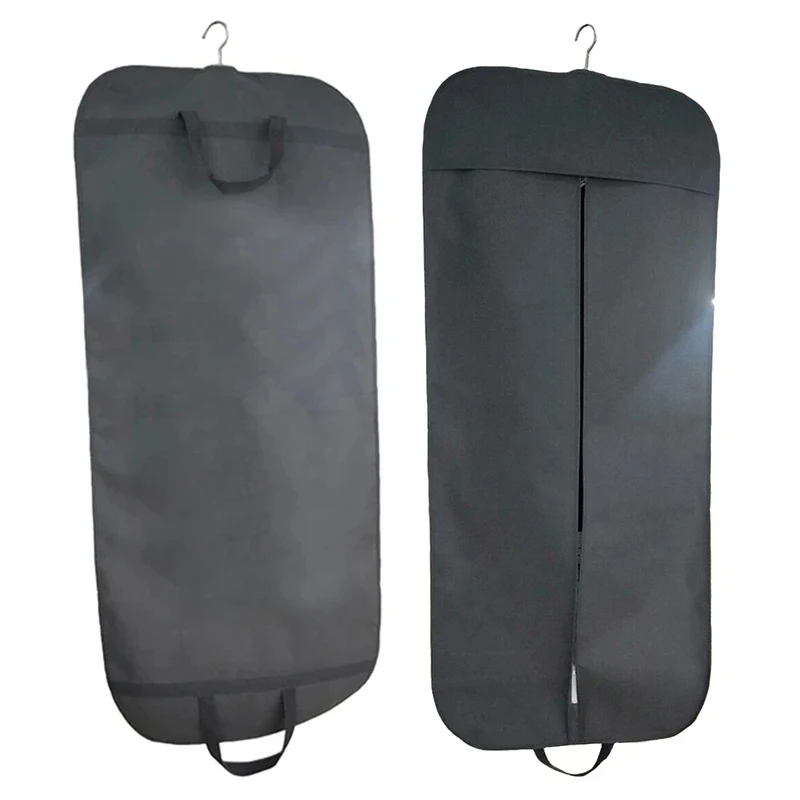 Foldable Clothes Hanging Garment Bag Suit Dance Dresses Dust Cover Storage Bag Pouch Case Organizer Men Suit Dustproof Cover Bag