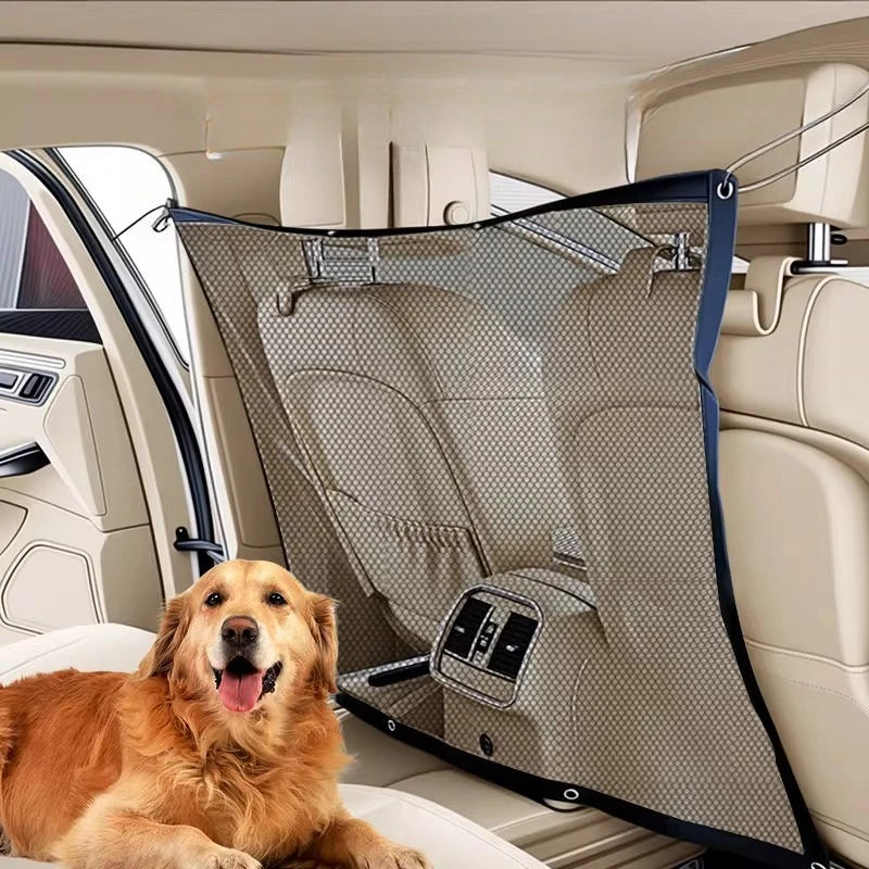 Car pet isolation net Universal mesh pocket Anti-disturb safe driving artifact Car rear dog protective fence