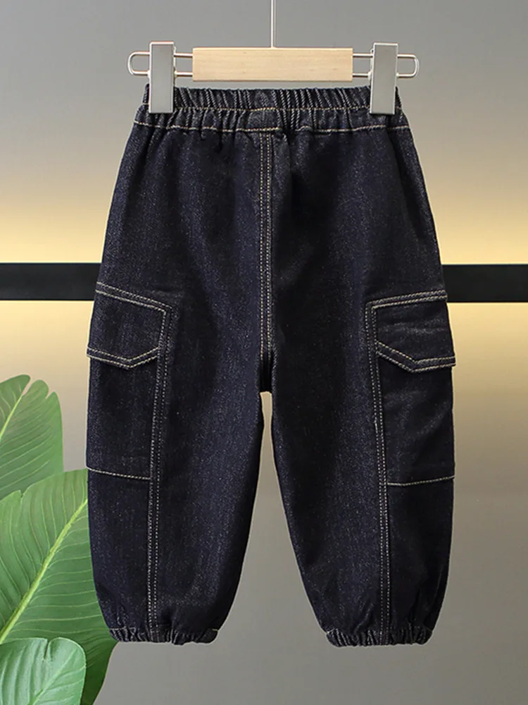 Spring&Autumn Casual Boys Jeans Baby Toddler Boy's Denim Pants Kids Cargo Pants Children Trousers 2-10 Years