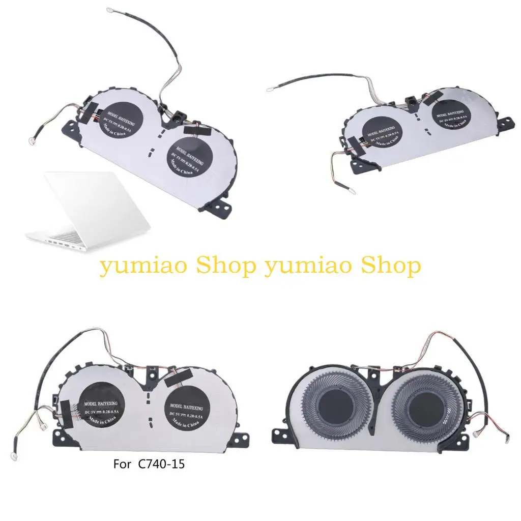 

587B CPU Cooling Fan DC5V 0.5A Laptops Coolers Heatsinks Fan 4Pin Radiators