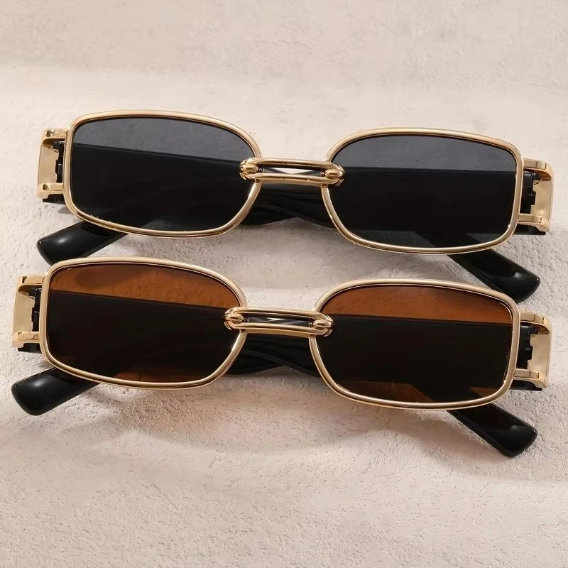 1/2/3Pcs Fashion Vintage Sunglasses Women Men Brand Designer Retro Rectangle Sun Glasses Female Male Popular Square Eyewear
