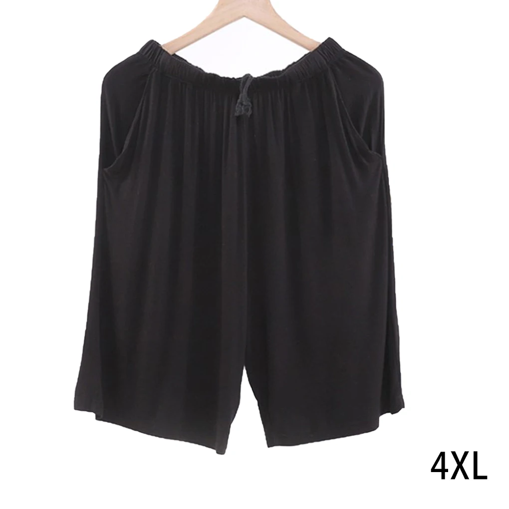 Summer Male Pyjamas Bottoms Shorts Home Hotel Casual Short Pants Comfortable Soft Adjustable Trousers Men XXXL