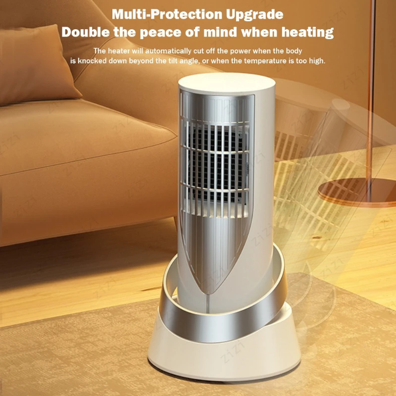 Vertical PTC Heating Heater Silent Fast Heating, Small Electric Heater Intelligent Constant Temperature Electric Heater
