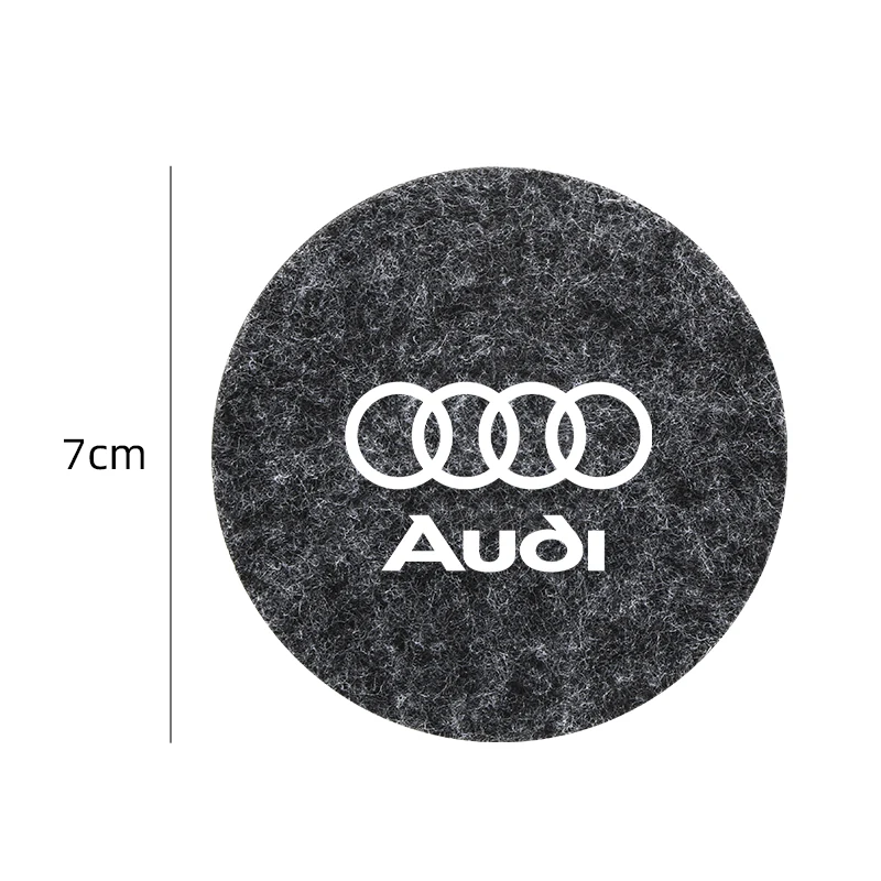 Car Coaster Water Cup Bottle Holder Anti-slip Pad Mat High quality felt Mat For AUDI A1 A3 A4 A5 A7 A8 Q3 Q5 Q7 S3 S4 S5 S6 S7