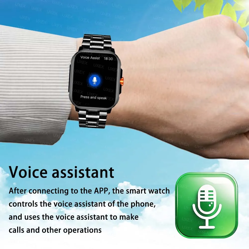 Commerce Smartwatches Men 2.01 HD Full Screen Christmas Gift Diy Faces Call  Women Fitness Watches Women For Android Ios Phone