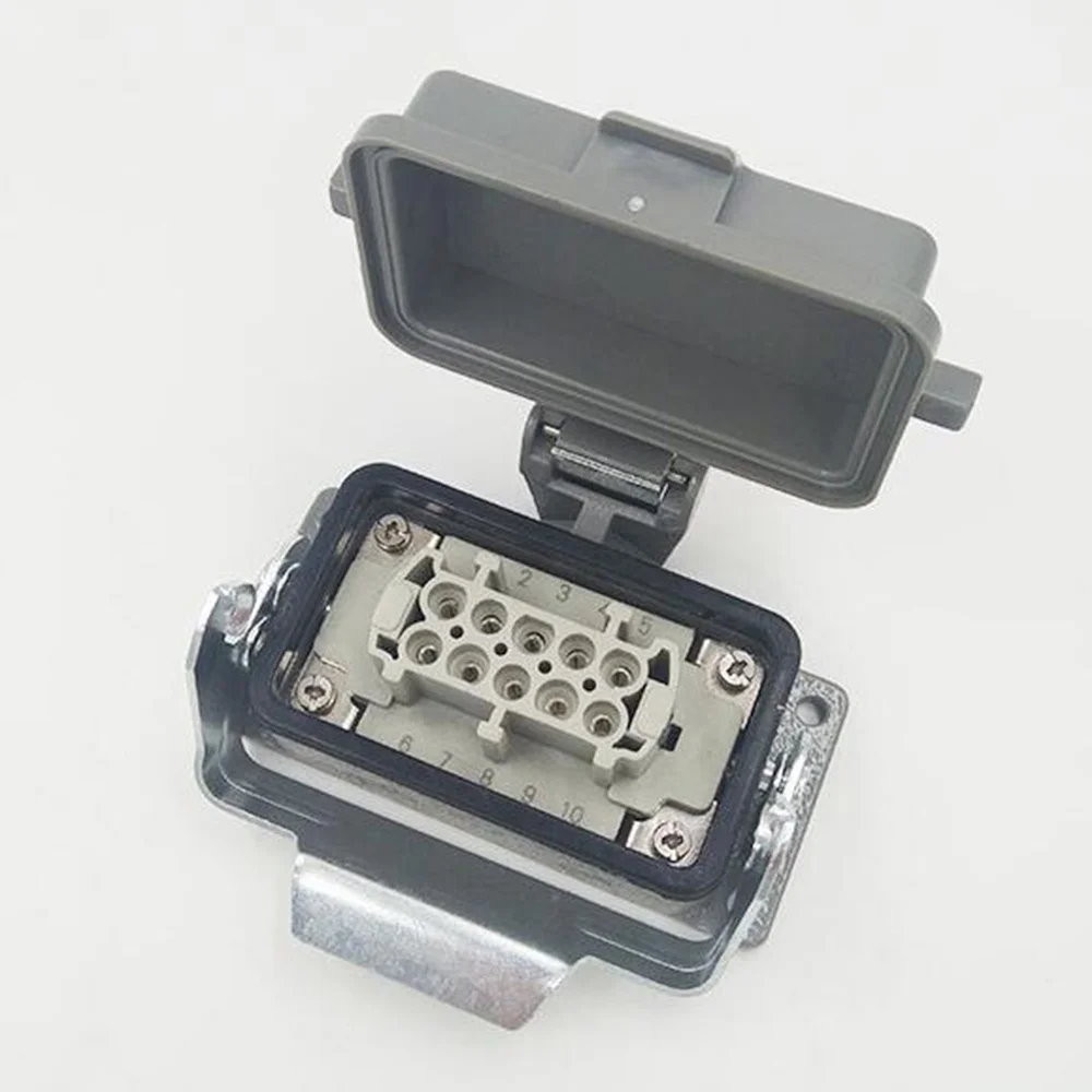 

ABUF-Rectangular Heavy Duty Connectors Pin 16A 500V Waterproof Aviation Plug Side Line Connector