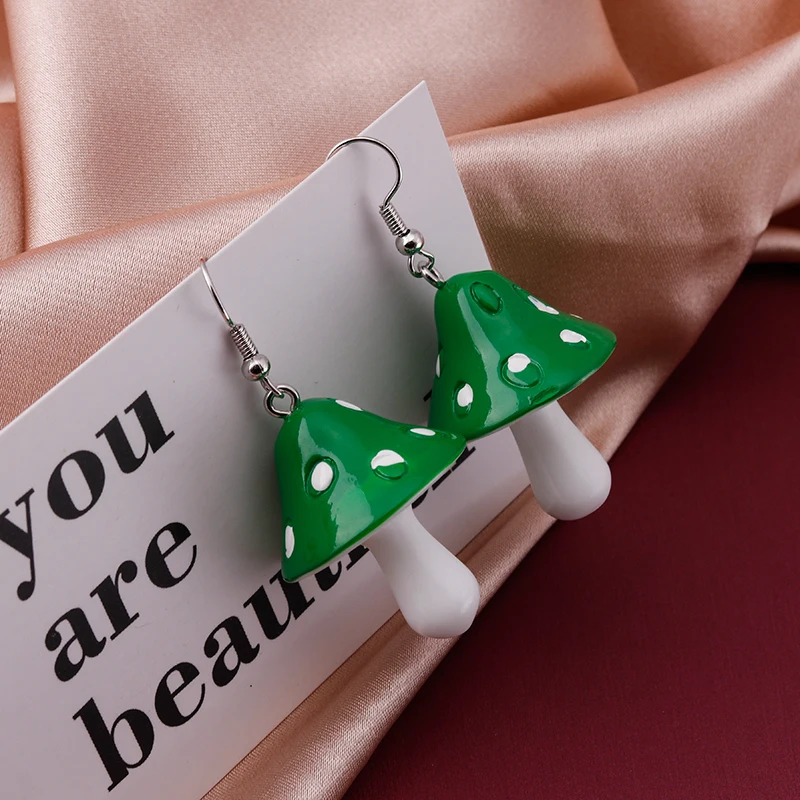Grüne Farbe Tier Schmetterling Gummibärchen Frosch Ohrringe für Frauen Brincos Getränke Wolke Blume Sommer Hochzeit Schmuck Geschenke – Detail 13