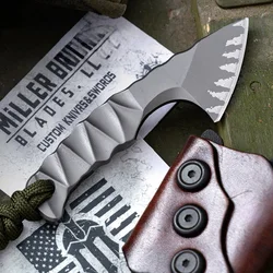 1PC,Outdoor High hardness straight knife, self-defense carry mini tactical axe knife, sharp knife, survival knife