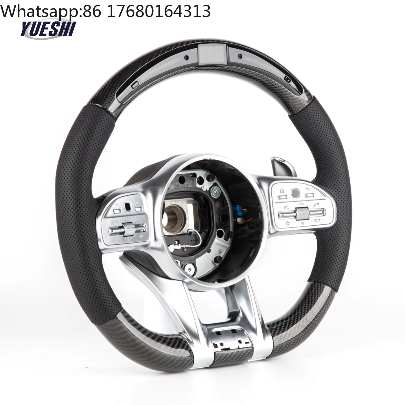 For LED Steering Wheel for Mercedes-Benz C E S-Class GLC GLE GLS Carbon Fiber Customized High Quality Luxury